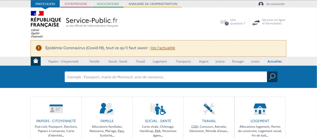 Plateforme service public pour la gestion de la relation citoyen