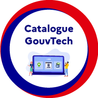 Logo du Catalogue "GouvTech" de solutions numériques référencées par la DINUM -Direction Interministérielle du Numérique